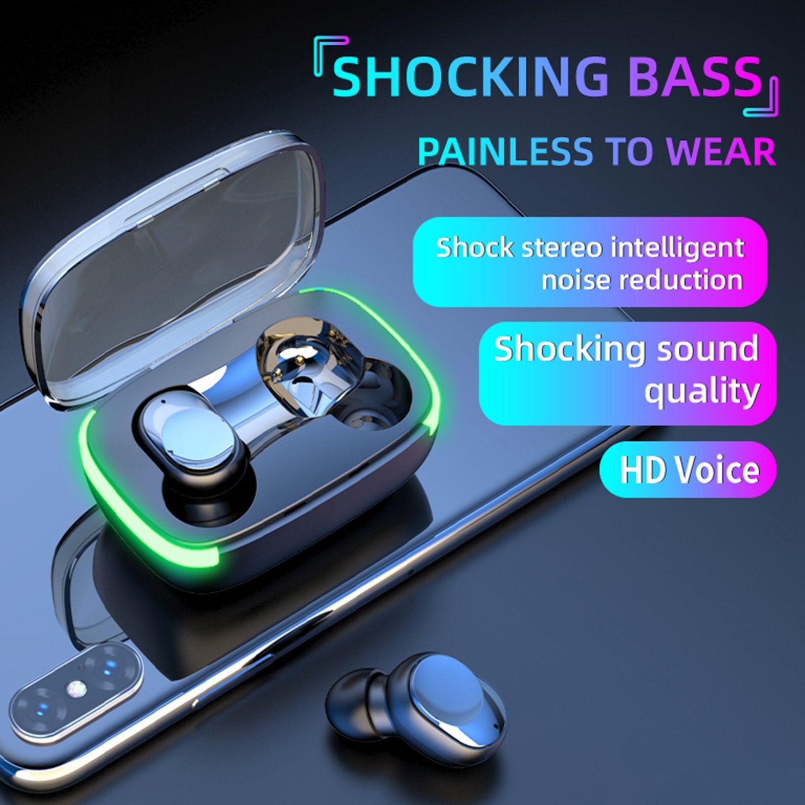 Y60 Bluetooth Headset TWS Earbuds Low Latency Gaming Headset Wireless In-Ear Headphones with Breathing Light Y60 Bluetooth Headset TWS Earbuds Low Latency Gaming Headset Wireless In-Ear Headphones with Breathing Light